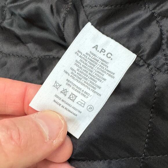 NWT A.P.C. Ian Buffalo Plaid Red/Black Wool Blouson Zippered Jacket Shacket - Picture 6 of 8